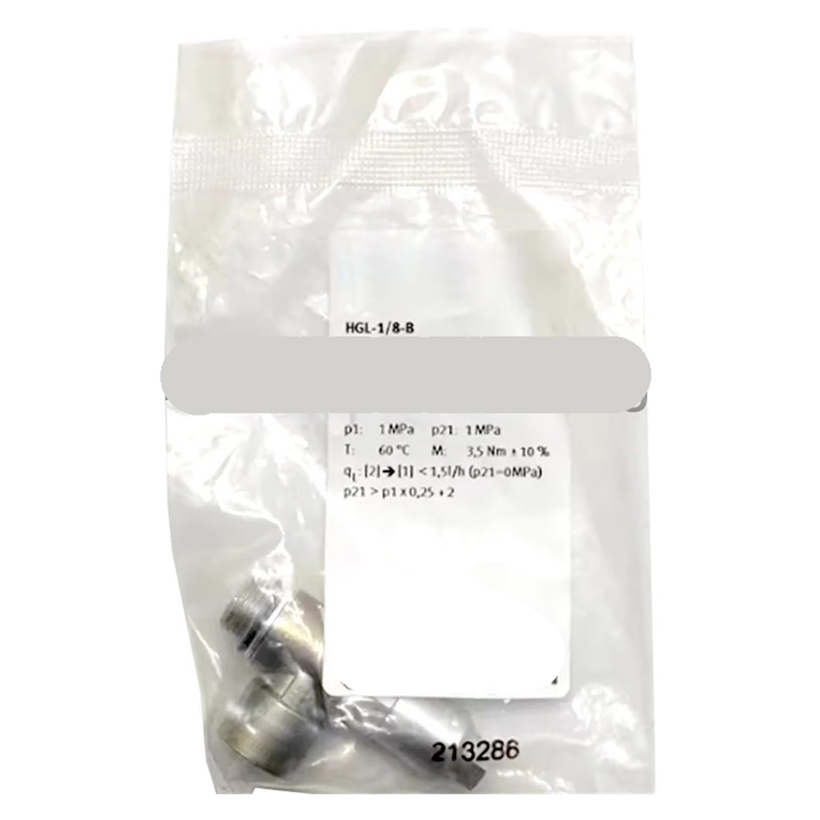 CLEUFWKO 1pcs HGL-M5-B 530029 HGL-1/8-B 530030 HGL-1/8-1/8-B 543253 HGL-1/8-1/8-B 543253 Pilot check valve and one-way valve(530030)