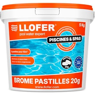 Llofer pastilles de brome 20 g, seau de 5 kg fabriqué en europe
