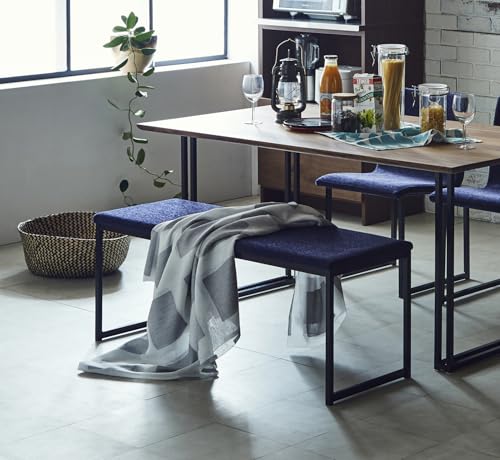 ダイニング ベンチ カラス BK 幅約140cm 長椅子 ブラック