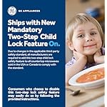 GE GCST11X1WSS Microwave Oven, 950-watt 6 Auto Cooking Settings, Child-Lock Technology, Kitchen Essentials for The Countertop, Dorm Room or Apartment, 1.1 Cu. Ft, Stainless Steel - Image 2