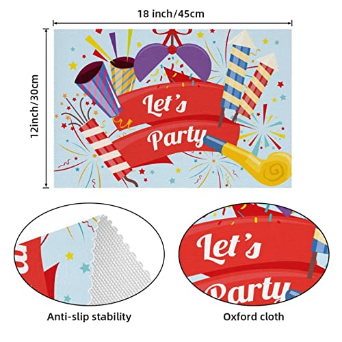 Set de table Let's Party lavable pour protéger de la chaleur - 5