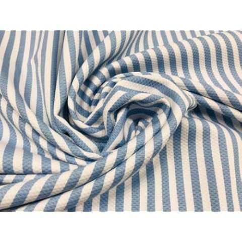 Pique Fabric, Honeycomb Piquet, Wide Stripes Cover