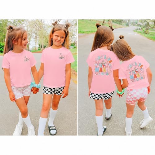 Image of GLIGLITTR Girl Magical Shirt Magic Kingdom Shirt Long Live All The Magic We Made Tshirt Holiday Castle Family Vacation Outfit