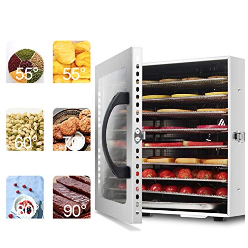 Lxn Kommerzielle Dörrautomat, Easy Setup, einstellbare Timer und Temperaturregelung, Kräuter, Fleisch, Rindfleisch, Obst… – Bild 3