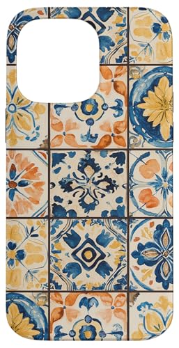 Moroccan Portuguese Mosaic Tile Pattern X}zP[X iPhone 14 Pro Max p