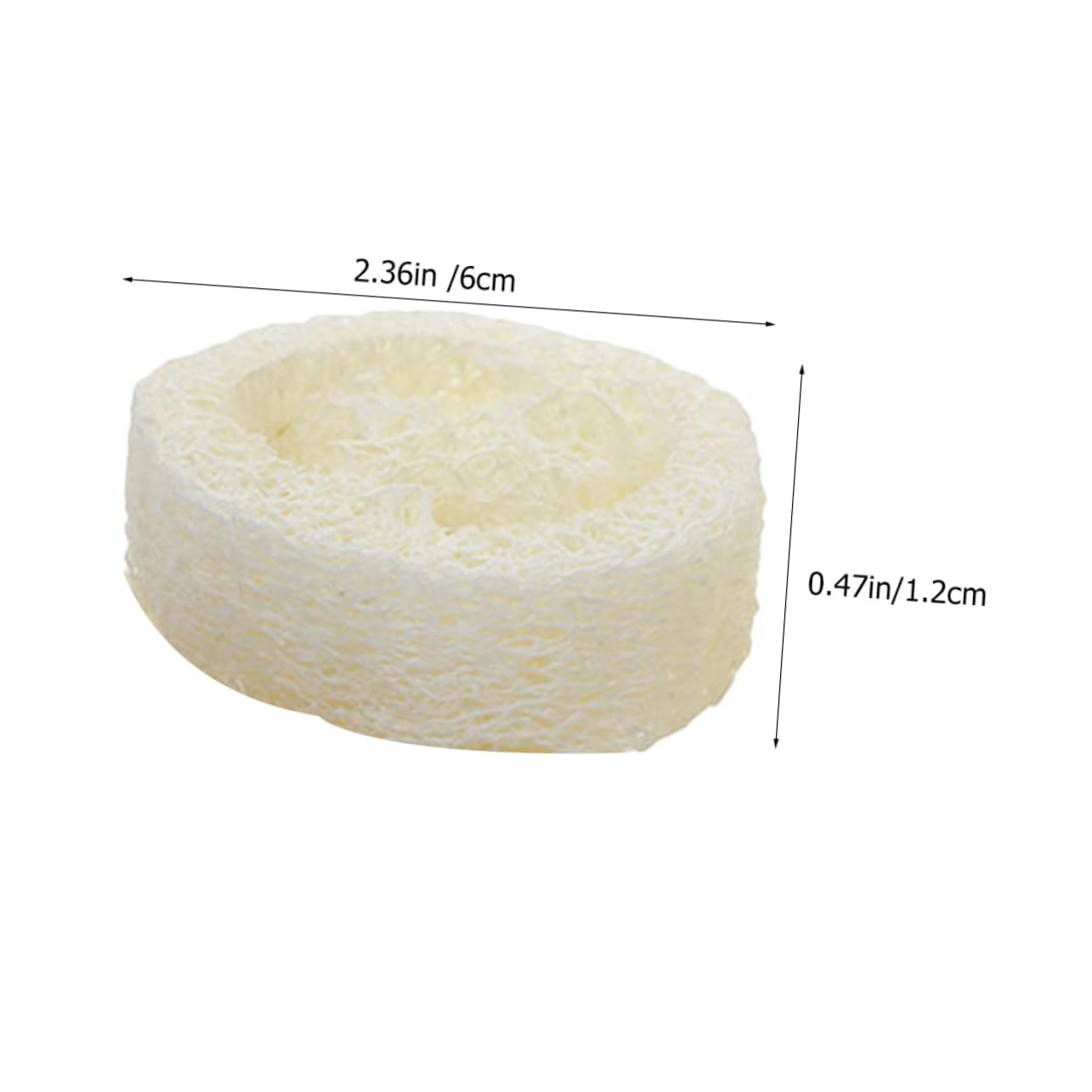 SHERCHPRY 25pcs Loofah Exfoliating Sponges Durable Bath Scrubber Pads with Soap Tray for Skin Cleansing and Relaxing Shower Experience