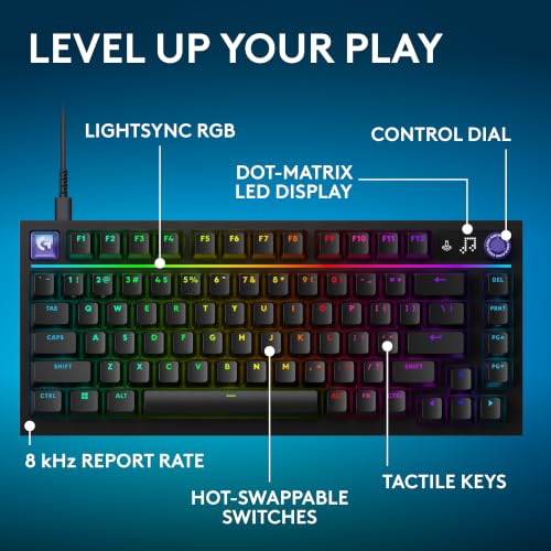 Logitech G316 X 75 Gaming Keyboard, Tactile Switches - Black - image 2