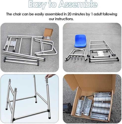 Silla de socorrista desmontable para piscina 120 cm miniatura 6