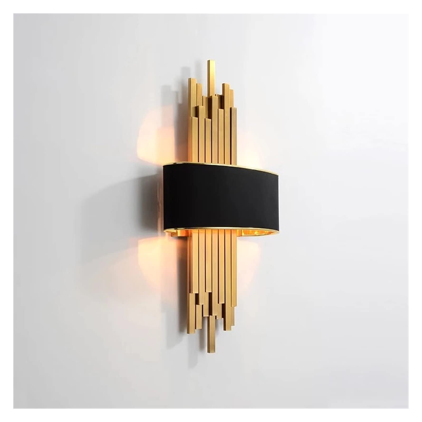 VDOQTLJT Wall lamp Modern - Lamp Living Room Dining Bedroom Decoration Light Model Bedside Gold Sconce Lights Chandeliers(Black Large)