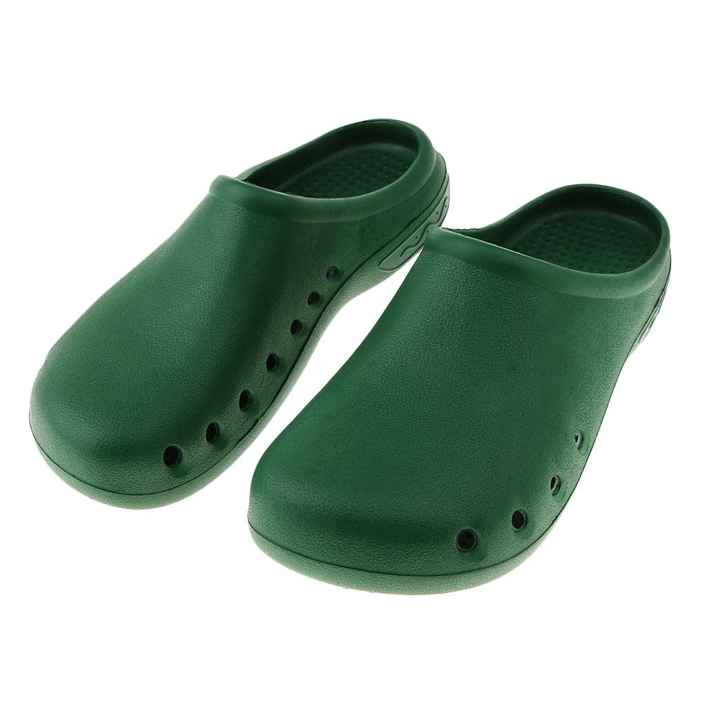 Anti Slip Oil Water Resistant EVA Clog Shoes Slipper Work Shoes US5.5-6.5UK5-6 Green|Clothing, Shoes & Accessories | Men's Shoes | Slippers-image-42