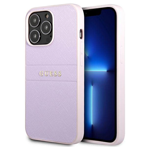 Guess GUHCP13LPSASBPU Coque de Protection pour iPhone 13 Pro