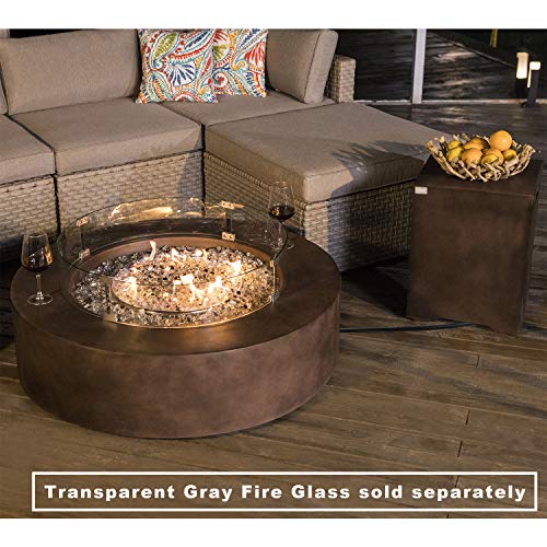 Cosiest C5404009-GT 2-Piece Outdoor Propane Firepit Table Set W Tank Table thumb #5