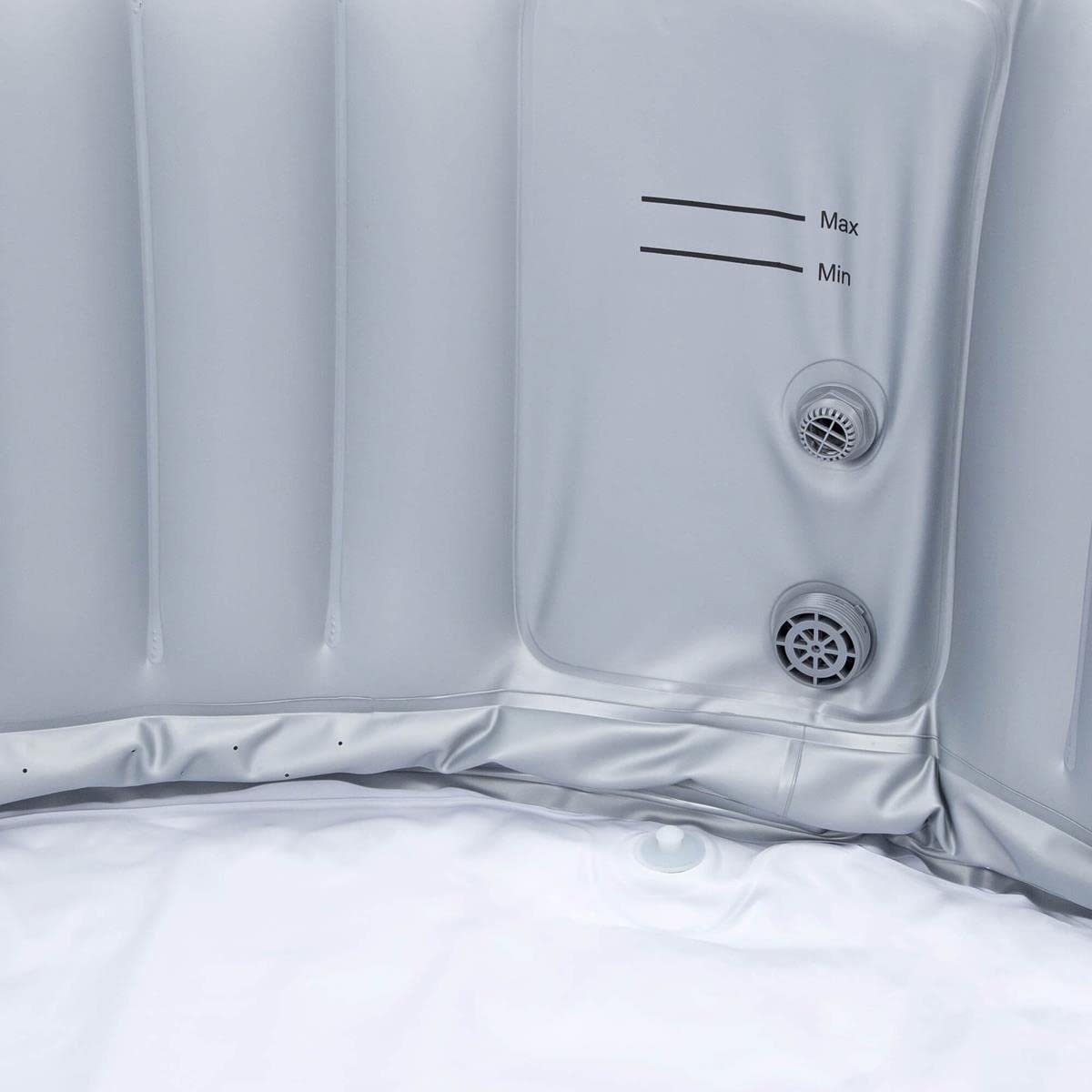 Vasca idromassaggio di lusso per esterni St. Moritz Splash grigio Hot Tub gonfiabile con riscaldamento per 6 persone spa piscina benessere giardino economico (grigio chiaro)