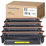 Qué hay en la caja---SWISS TONER CF400X 201X Cartuchos de impresora (1xNegro 1xCian 1xMagenta 1xAmarillo),No original