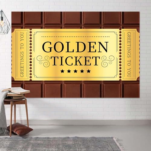 Fondo Fotográfico 7X7ft Golden Ticket para fotografía miniatura 3