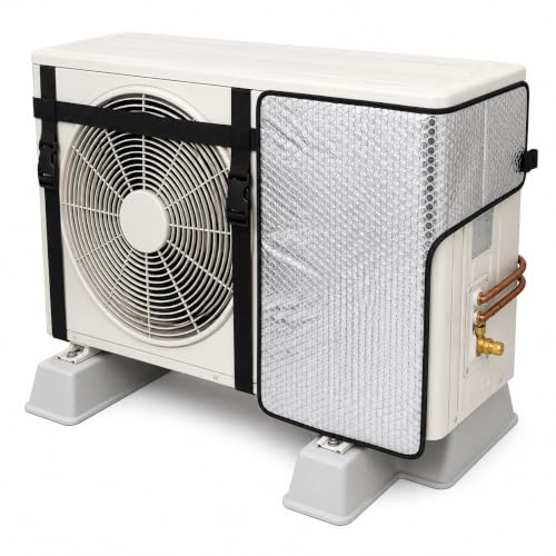 Image of Kalka Traders Split AC Cover for L Shape Outdoor Unit, Heat-Insulated, Weather-Resistant Protection, Extend Lifespan, Boost Energy Efficiency
