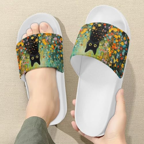 Cloud Slippers for Women Non Slip House Slippers Shower Shoes Indoor Slides Bathroom Sandals Comfort Lightweight Easy to Clean Size6-13.53