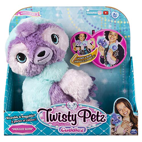 Twisty Petz Cuddlez, Snugglez Sloth Transforming Collectible Plush for Kids Aged 4 and Up