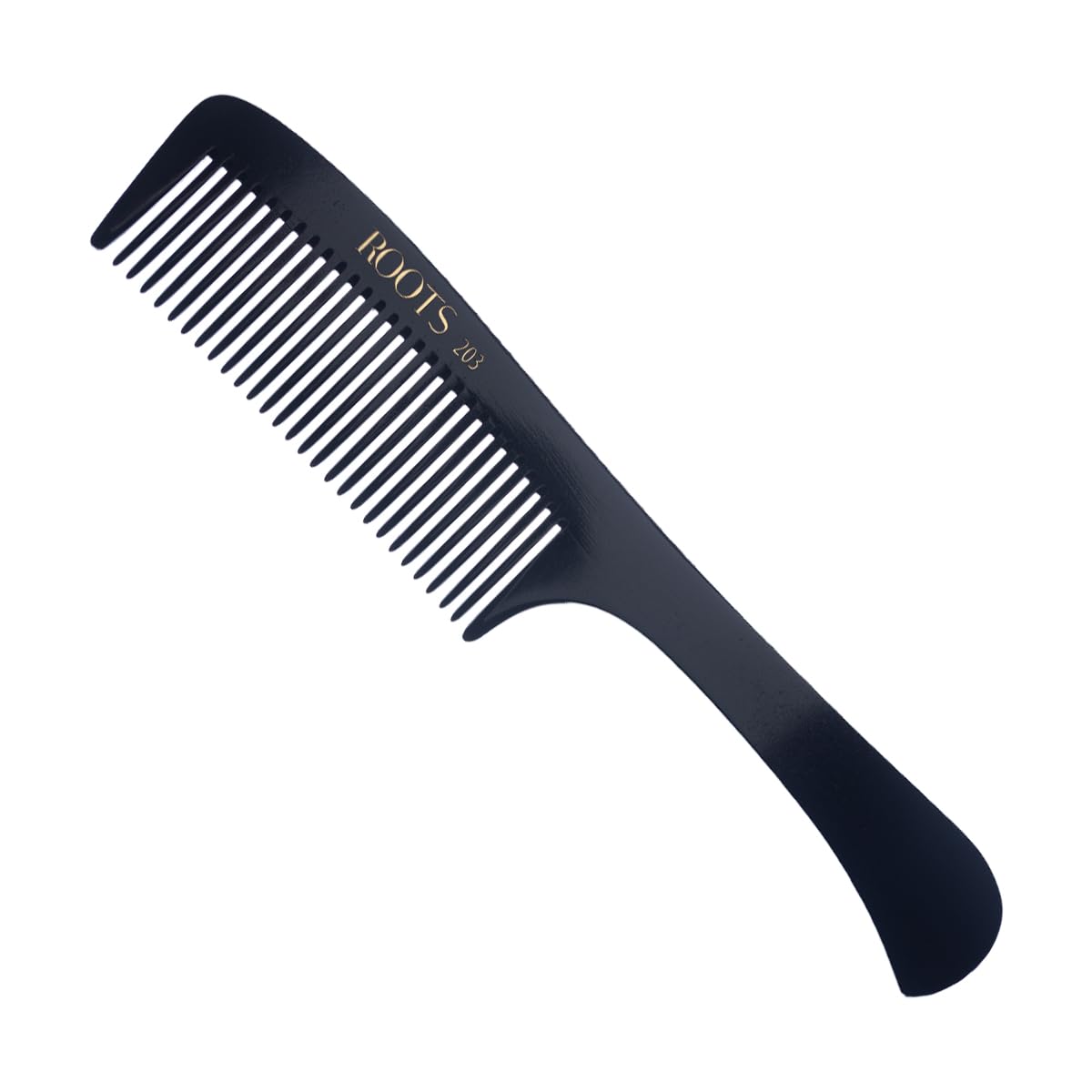 Professional Hair Cutting Fine Tooth Comb with Handle | Salon Grade - For Men & Women | Ideal for Sectioning & Colouring | Round Teeth prevent Hair damage | Length - 8.9 Inch | Model No. 203