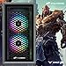 STGAubron Gaming PC Desktop Computer, Intel i7 Xeon E5 3.0GHz, Radeon RX 550 4G, 16GB RAM, 512GB SSD, 600M WiFi, BT 5.0, RGB Fan x3, Windows 11 Home