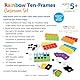 Learning Resources Regenbogen Zehner-Rahmen Klassenzimmer-Set, ab 5 Jahren, 10 verbindbare Zehner-Rahmen und Zähler, Mathe-Lehrmittel, Basisausstattung Klassenzimmer