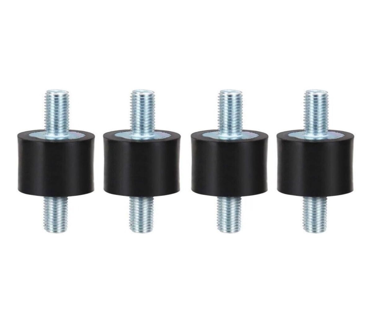 4 Pcs M10 Rubber Studs Shock Absorber Anti-Vibration Isolator Mounts, 50x30mm Rubber Vibration Isolation Threaded Studs, for Air Compressors, Pump, Garage Motor, Diesel Engines