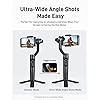 hohem iSteady Mobile Plus Gimbal Stabilizer for Smartphone, 3-Axis Phone Gimbal for Android and iPhone 15,14,13,12 PRO, Stabilizer for Video Recording with Ultra-Wide-Angle Mode, 600 Inception