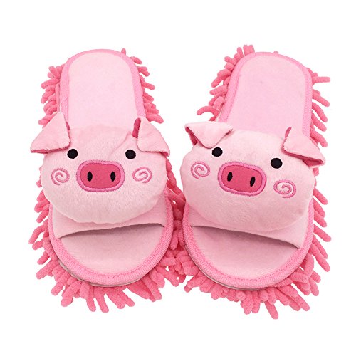 Image of Selric Super Chenille Microfiber Washable Mop Slippers Shoes, Detachable Mopping Shoes, Floor Dust Dirt Hair Cleaner, Multi-sizes Multi-Colors Available