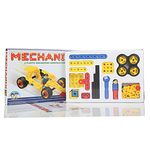 Image of Mechanix Plastic Cars-2, Stem Educational Toy, Building And Construction Set for Boys And Girls Age 5+