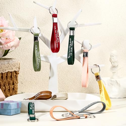 Image of Nosiny 30 Pcs Keychain Appreciation Gift Bulk Back to School Teacher Employee Coworker Inspirational Thank You for Office