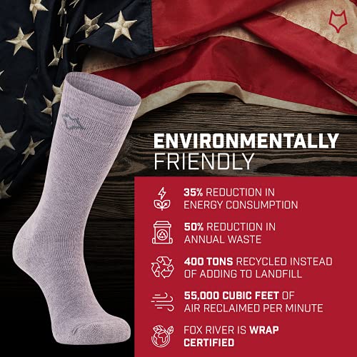 Image of Fox River Wick Dry Tramper Merino Wool Crew Socks Medium Weight Men's Hiking Sock with Moisture Wicking Fabric