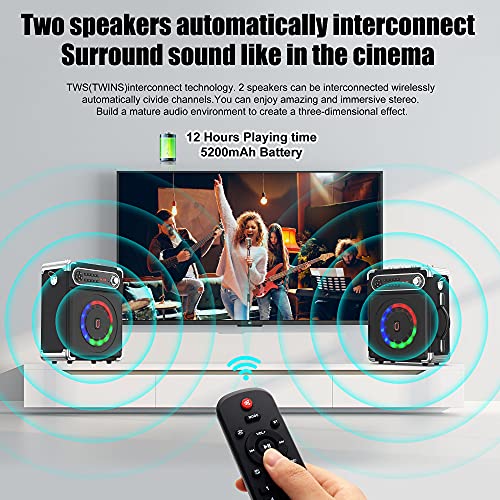 Jyx JYX-55BLACK Karaoke Machine With Two Wireless Microphones thumb #2