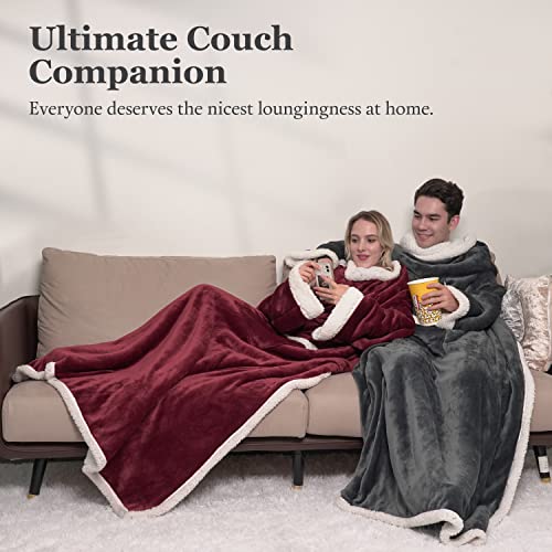 Winthome Coperta con Maniche, Coperta Lana