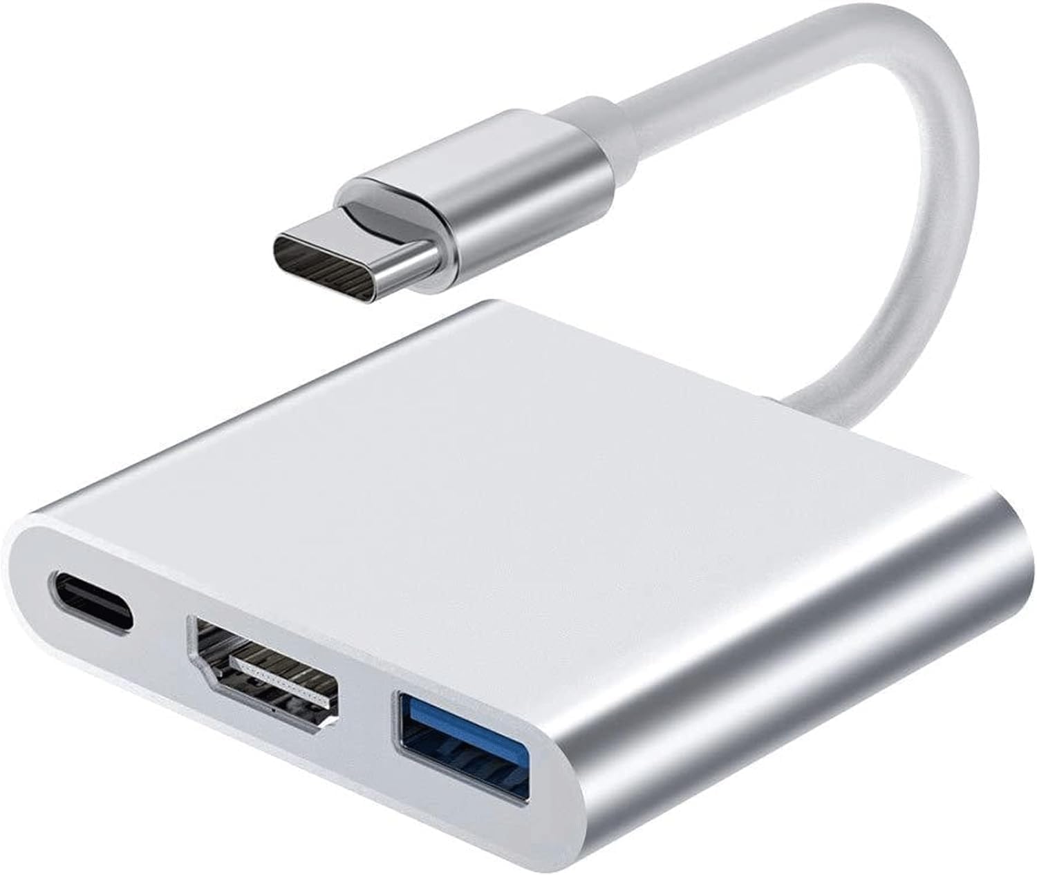 WiredCom USB to USB Adapter, USB Type-C 3.1 Male to Female 4K HDMI/USB3.0/USB-C PD 3 in 1, Grey (B0D5M9LKM8) Amazon Price History, Amazon Price Tracker