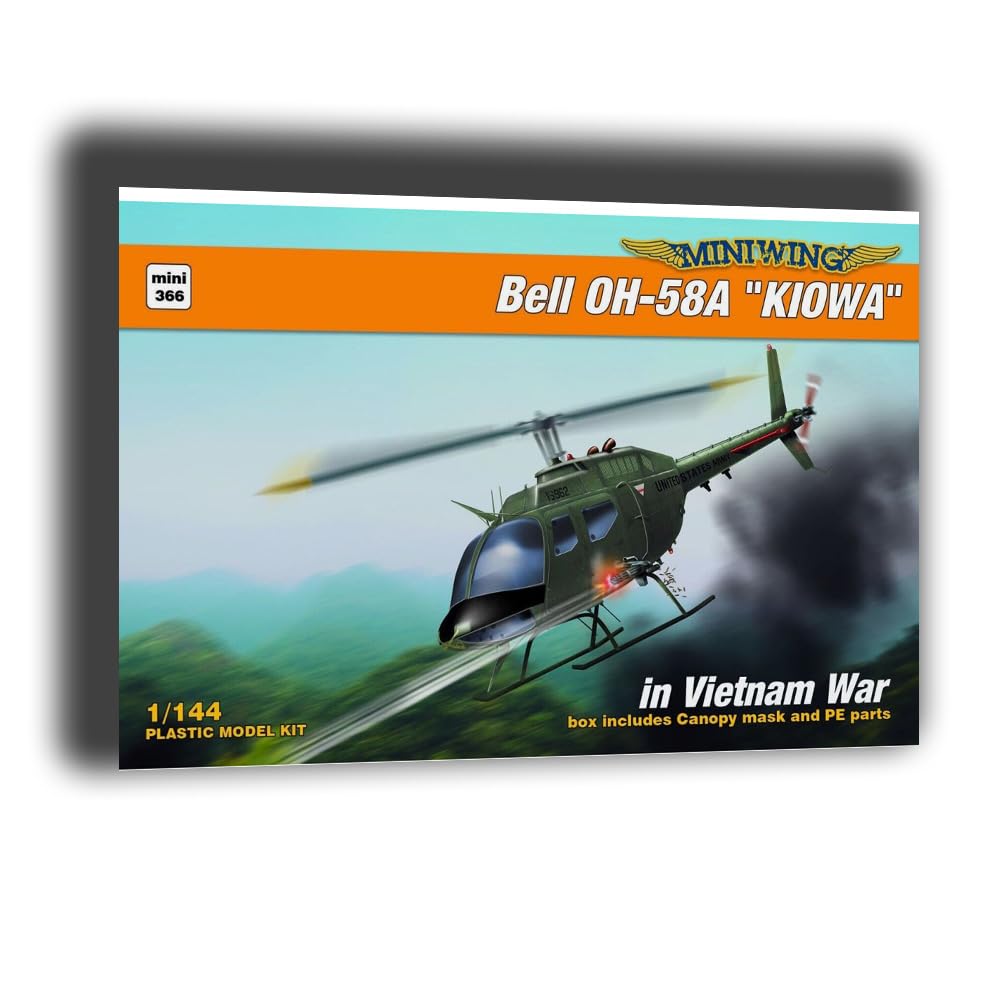 Amazon.com: MiniWing 366 1/144 Bell OH-58A Kiowa in Vietnam War