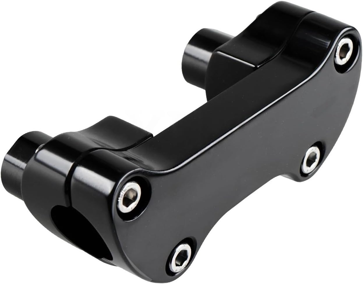 Motorcycle Handlebar Risers Top Clamp For Ha&rley Dyna Heritage Softail Sportster Street Road Glide King Black Chrome Handlebars Fat Bar Risers
