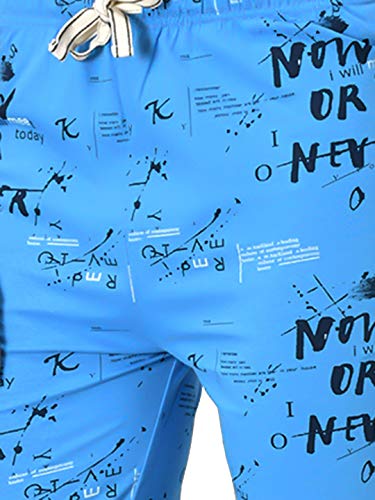Image of KOTTY Blue Cotton Printed Women Pyjama
