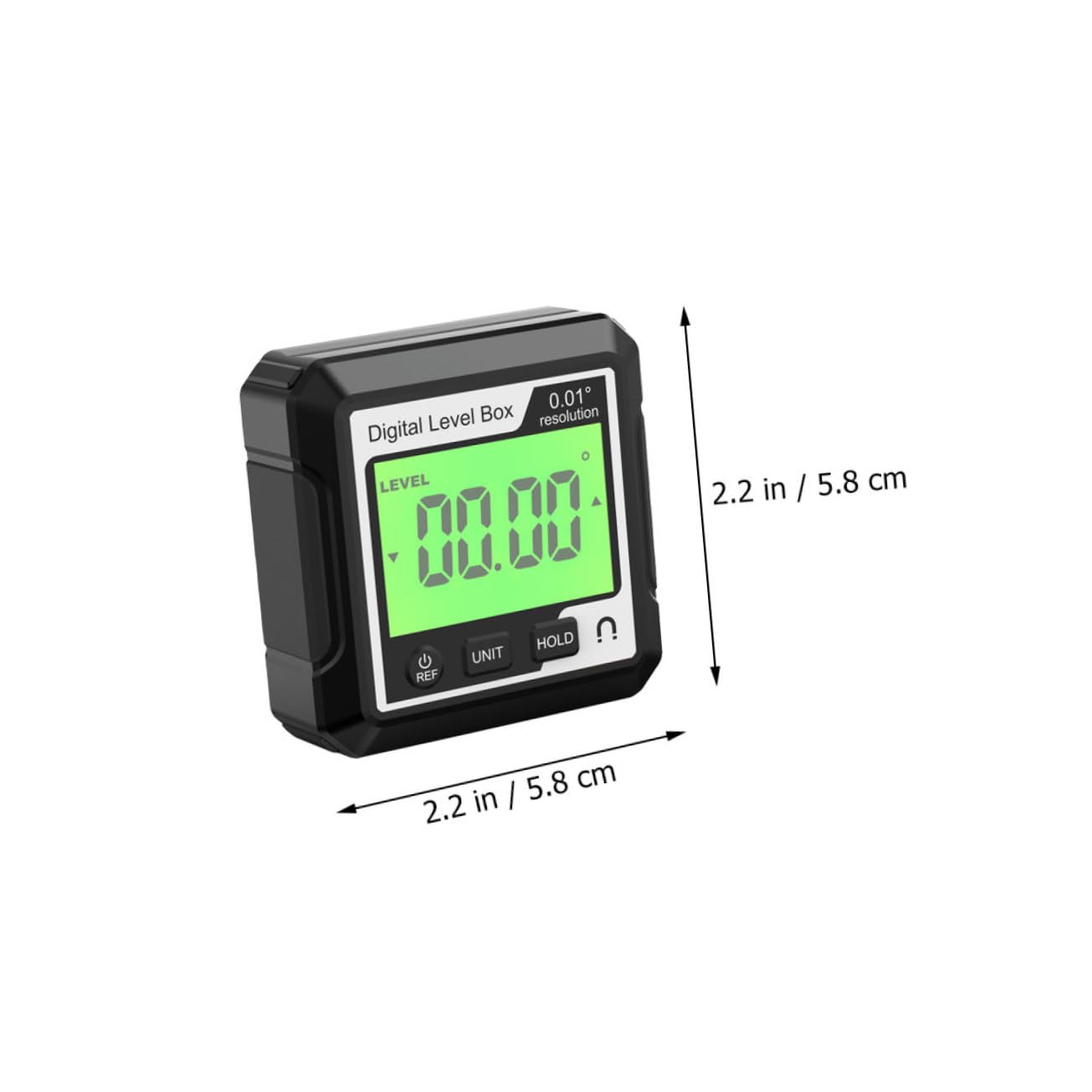 STOBAZA Level Protractor Digital Level and Angle Backlit LCD Display Lightweight for Easy Carrying