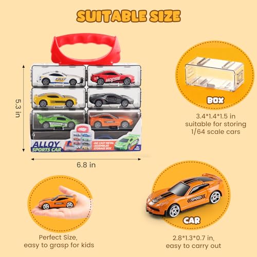Carros de Juguete a Escala 1:64, Paquete de 4 miniatura 5