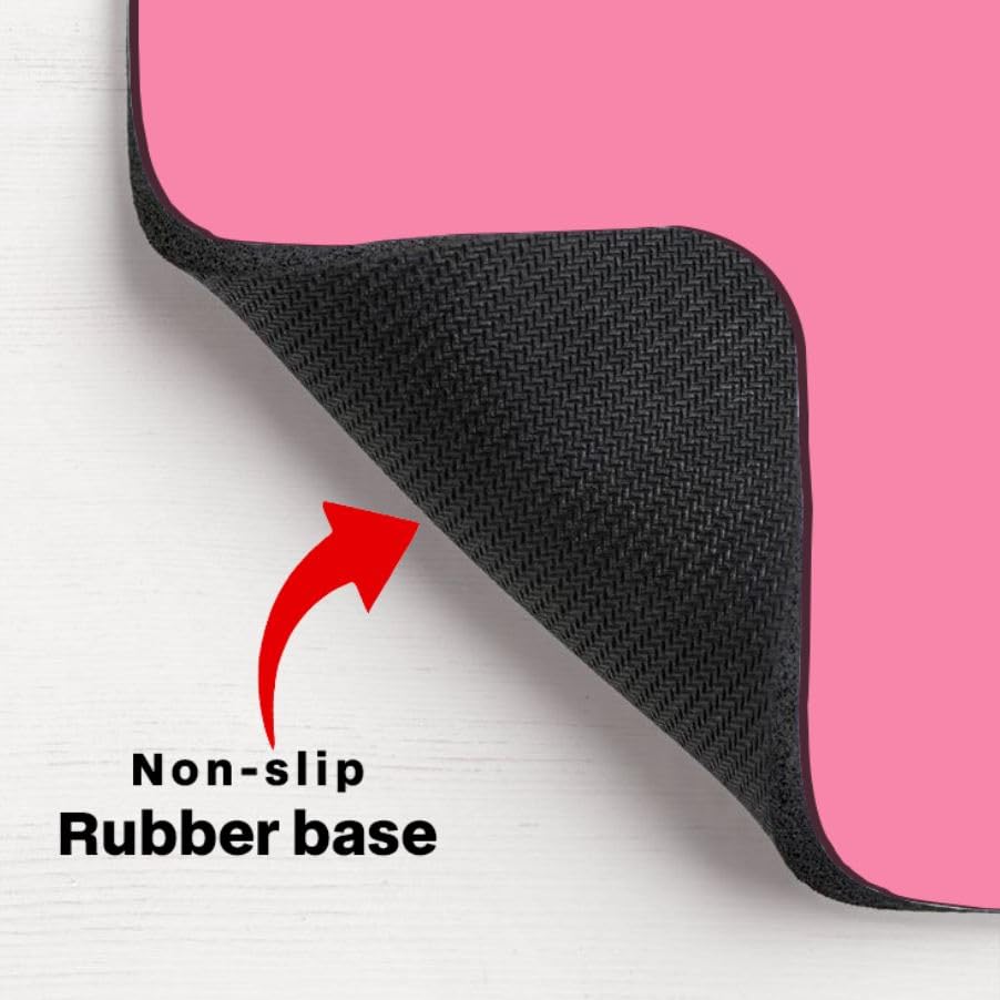 Image of ON TREND Premium Extended Mouse Pad, Large Premium Desk Mat Anti Skid Rubber Base for Desktop Laptop PC Office Gaming (Size- 23 X 11 x 0.12 Inch) (Pink)