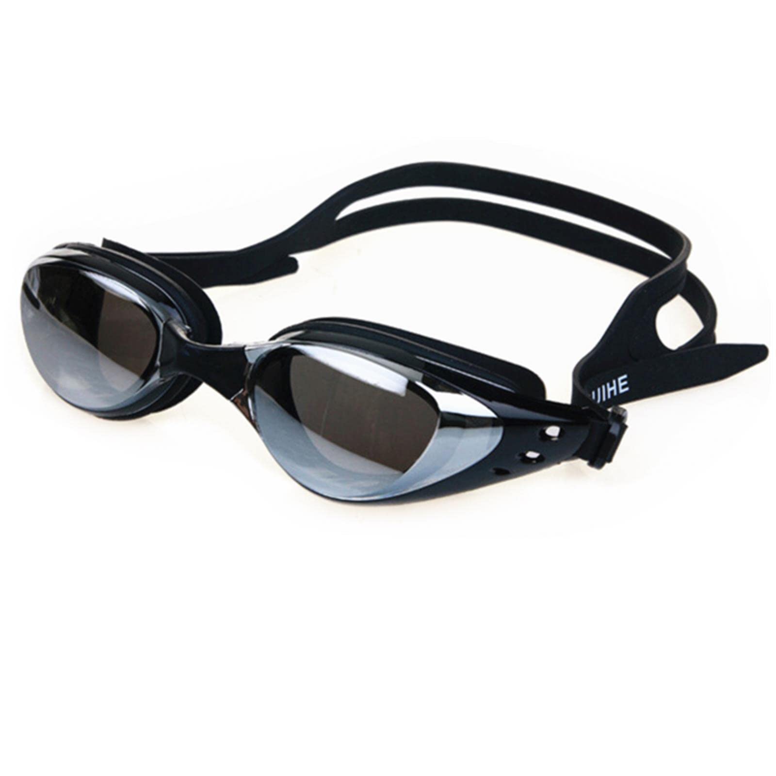 gafas, Gafas de natación for hombres y mujeres, antivaho, con prescripción UV, impermeables, silicona, ajustables, for piscina, for adultos, gafas buceo