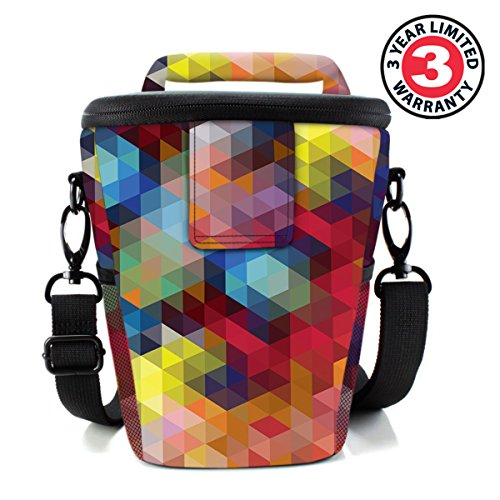 image for USA Gear Small SLR Camera Case Bag for Men and Women with Top Loading 