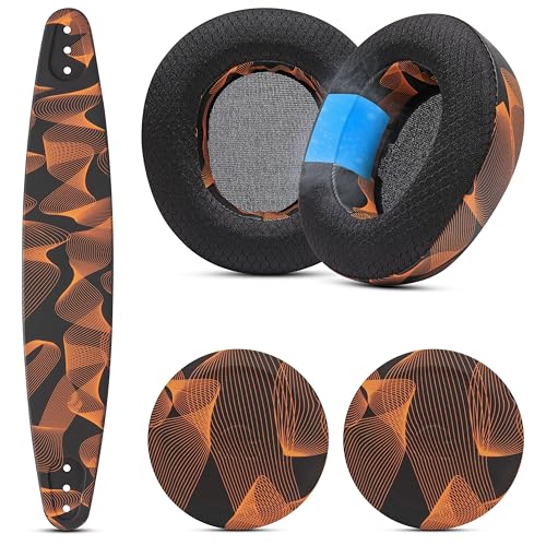 WC Mod Kit Nova Pro Wireless Pro Omni & Elite - Cooling Gel Earpads Silicone Headband & Side Plates for Arctis Nova Pro Wireless Nova Elite & Nova Pro Omni by Wicked Cushions | Kinetic Wave