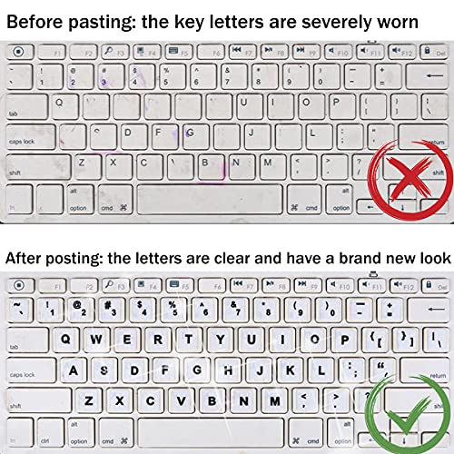 Pegatinas transparentes para teclado coreano, 2 piezas miniatura 7