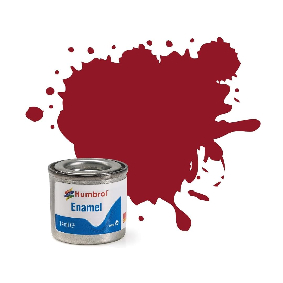 Humbrol AA0223 14ml No. 1 Tinlet Enamel Paint 20 Crimson Gloss