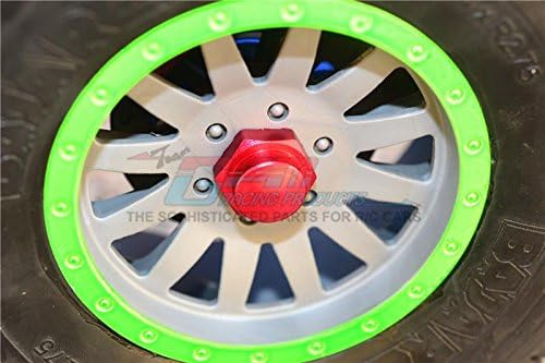 Miniatura 4 de GPM Para Losi 16 Super Baja Rey 4X4 Desert Truck Piezas de actualización Adaptador hexagonal de rueda de aluminio (+0.197 in) - Juego de 6 piezas