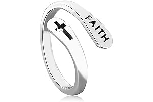 Cross Rings for Daughter: Handmade, Adjustable, Stackable Rings for Women and Men