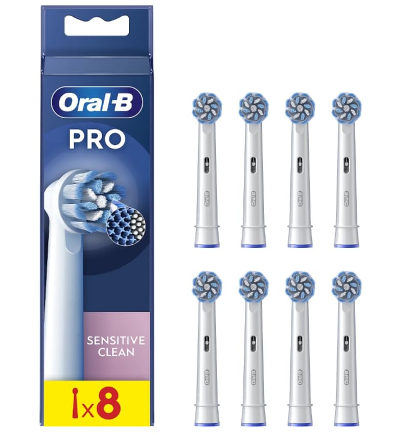 Oral-B Pro Sensitive Clean - Cabezales de cepillo eléctricos, paquete de 8 unidades