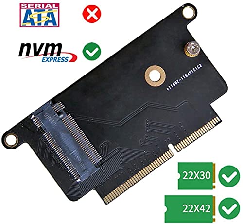 Image of M.2 NVME SSD Adapter for MacBook A1708 Laptop NVMe PCIe M2 NGFF SSD to 2016 2017 MacBook Pro A1708 SSD Adapter Riser Card