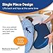 Bedsore Rescue Positioning Pillow Wedge - Tailbone, Sacrum, Buttocks - Large Size 250-400lbs - Hypoallergenic + Moisture Proof - Non-Slip Turning Wedge - Medical Grade Hospital to Home - Made in USA